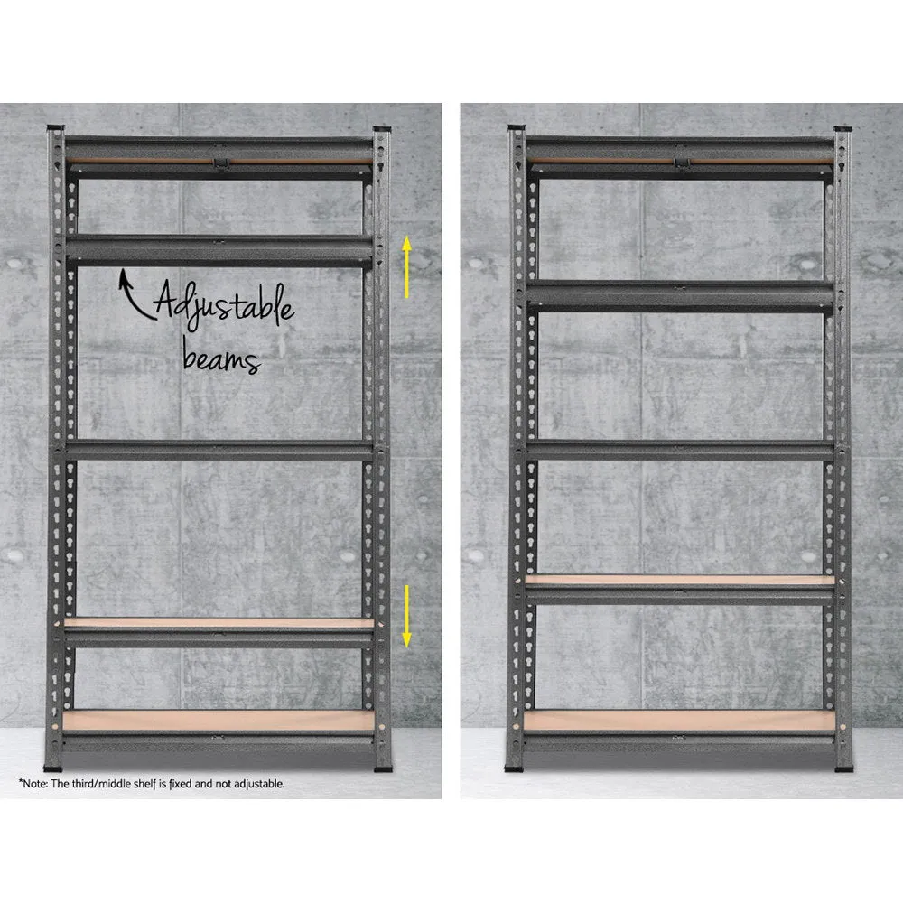 1.5m Metal Steel Warehouse Shelving Racking Garage Storage Shelves Racks