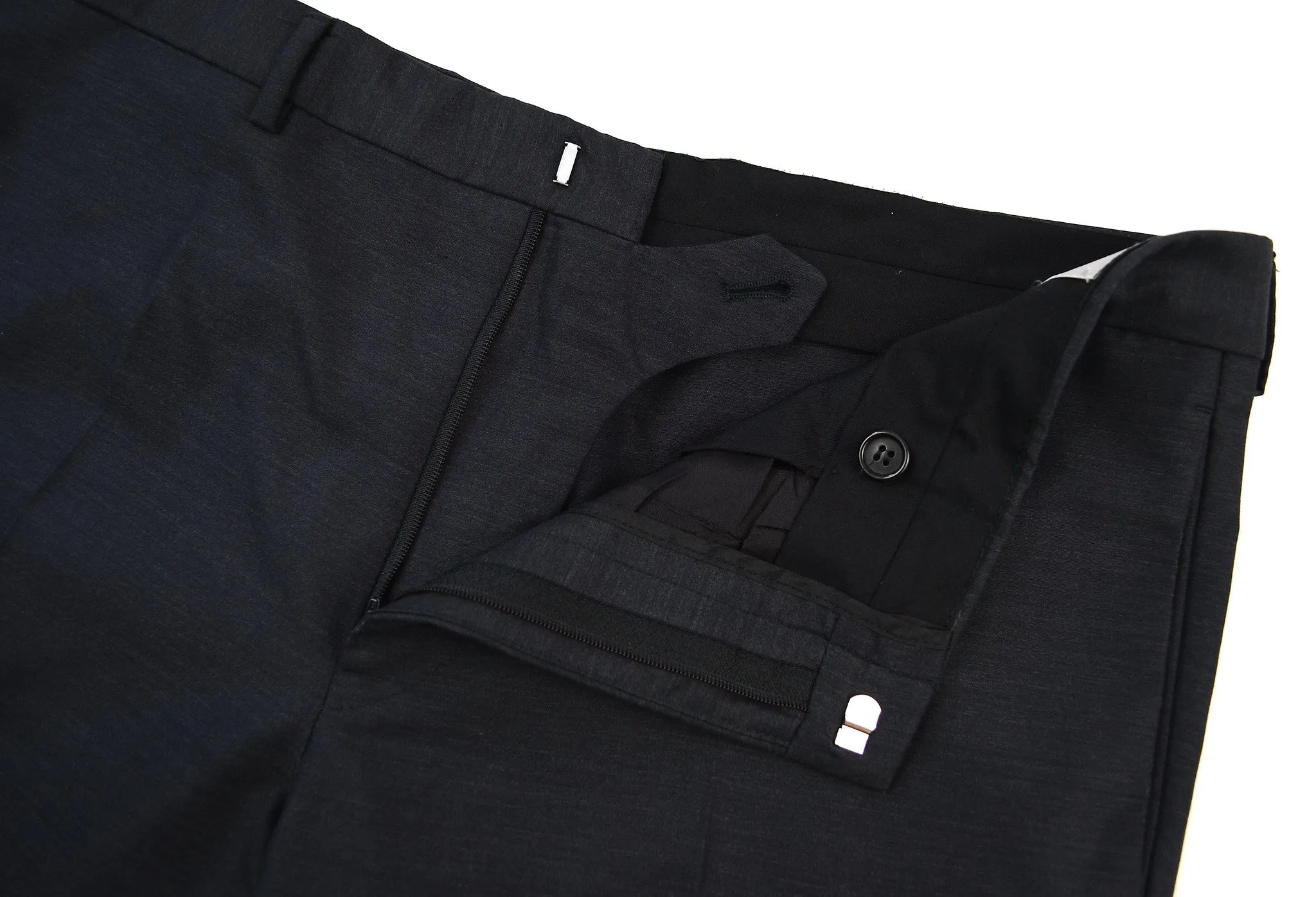 2002 Coated Silk/Wool Tailored Trousers