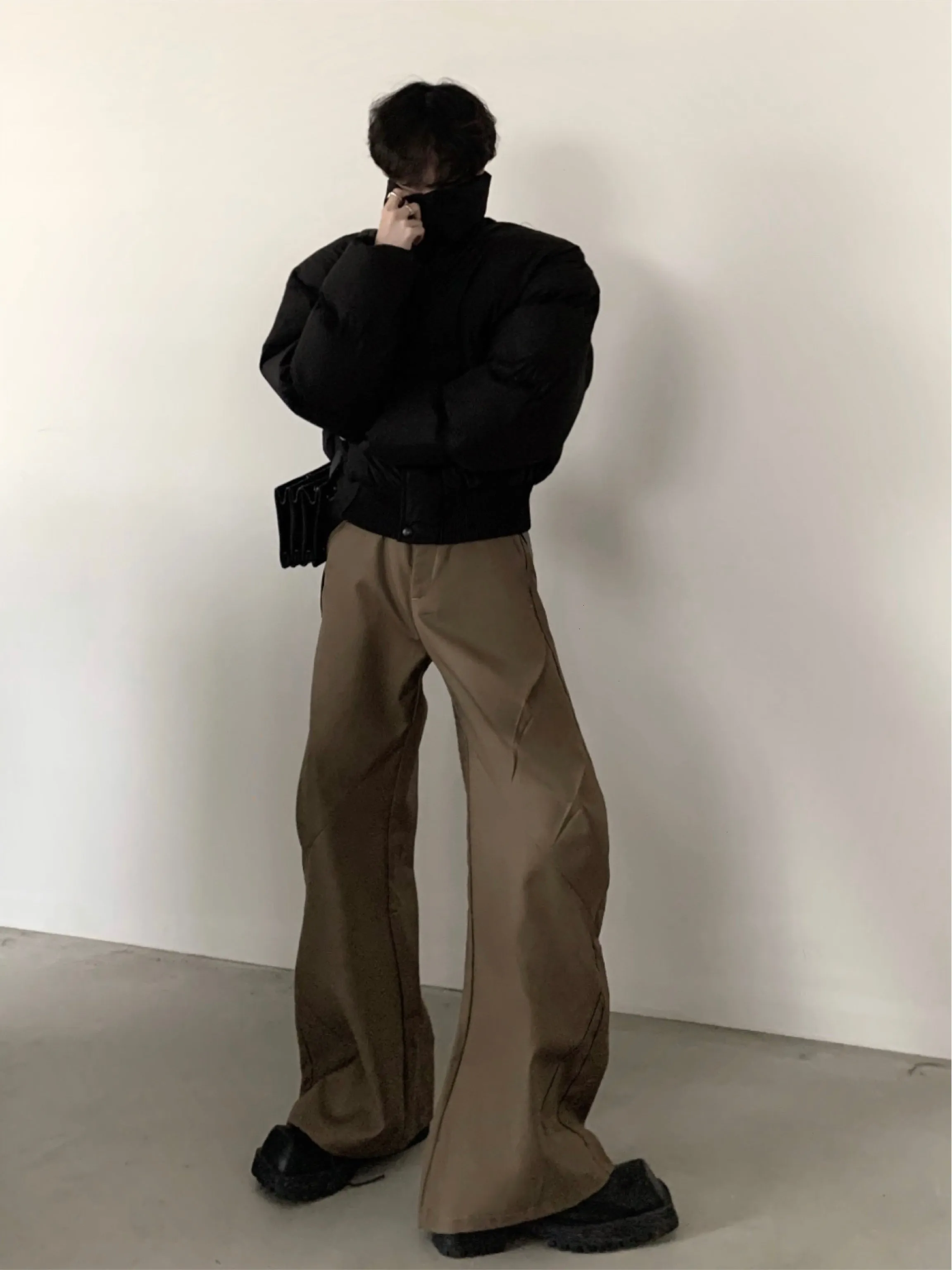 【23s November.】Deconstructed Split Pleated Baggy Trousers