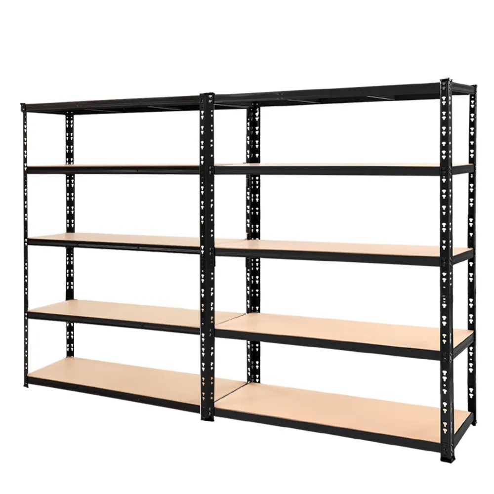 2.4MX1.8M Garage Shelving Warehouse Rack Pallet Racking Storage Steel Black