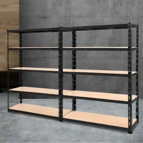 2.4MX1.8M Garage Shelving Warehouse Rack Pallet Racking Storage Steel Black