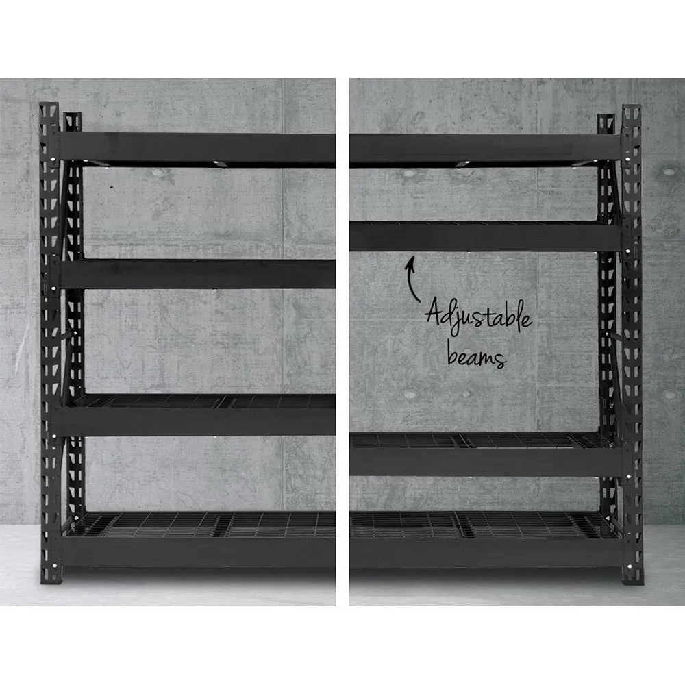 2m Warehouse Racking Shelving Heavy Duty Steel Garage Storage Rack