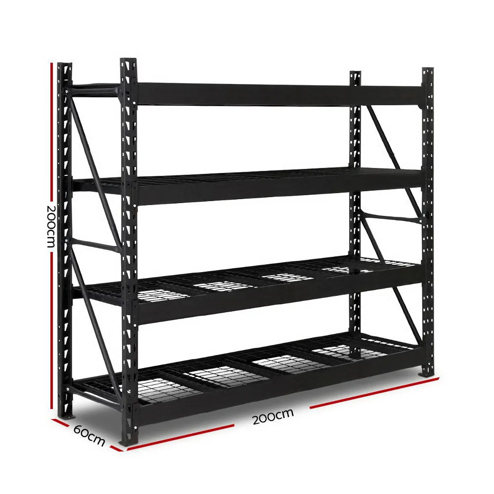 2m Warehouse Racking Shelving Heavy Duty Steel Garage Storage Rack