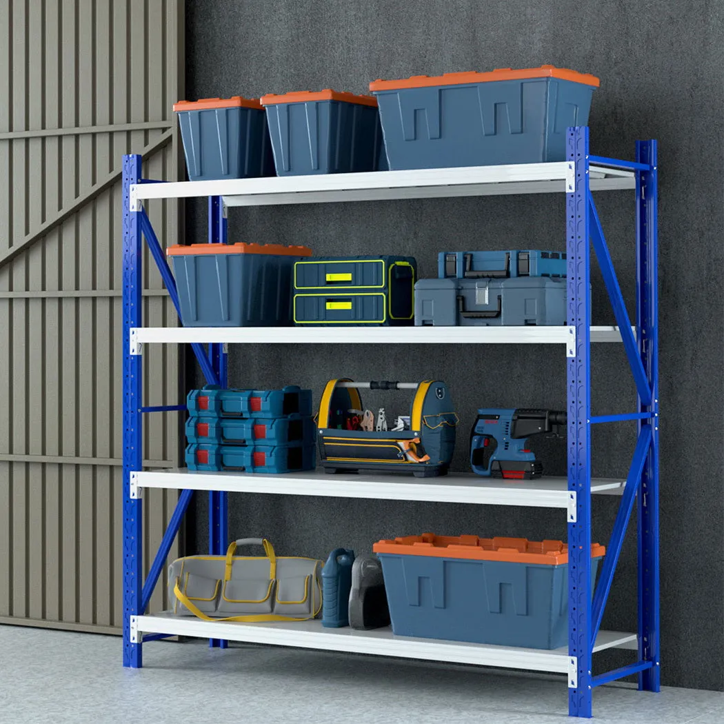 2Mx2M Warehouse Shelving Garage Rack - Blue & Grey