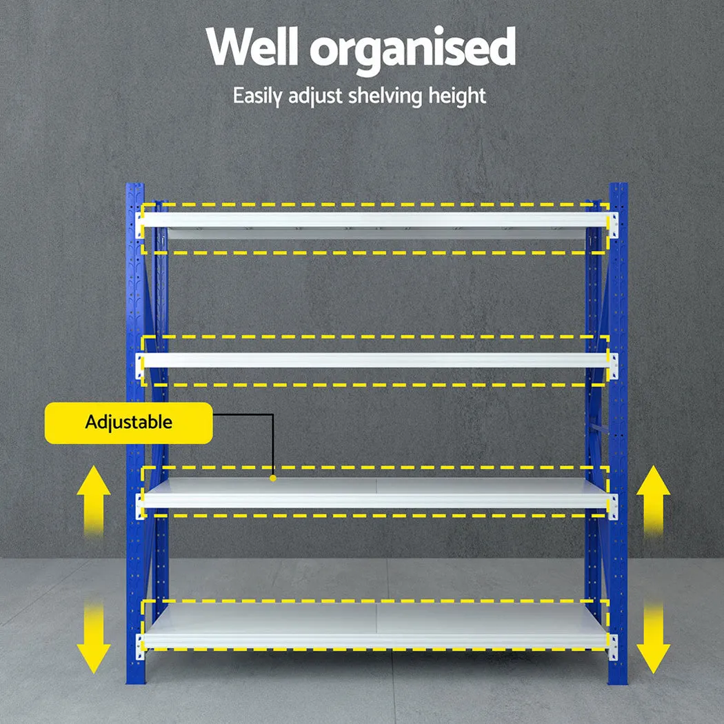 2Mx2M Warehouse Shelving Garage Rack - Blue & Grey