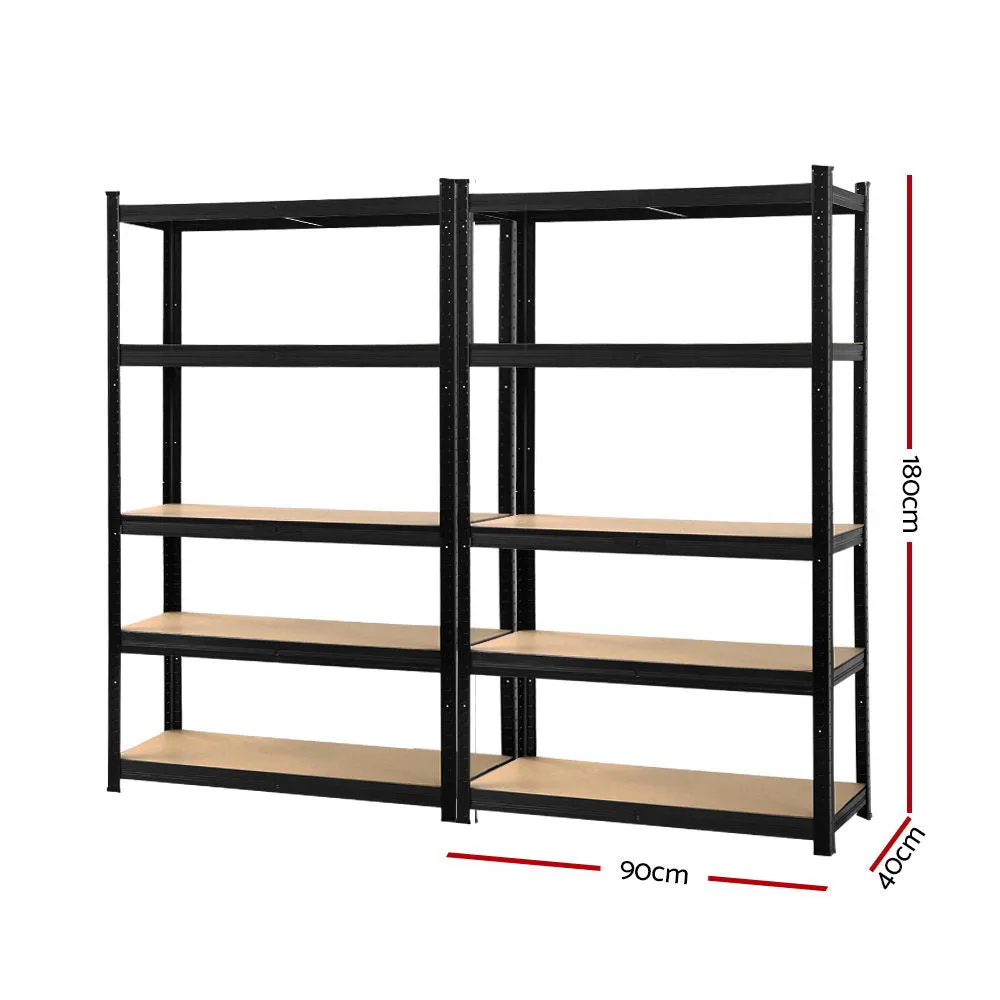 2x1.8m Warehouse Shelving Garage Storage Racking Steel Metal Shelves