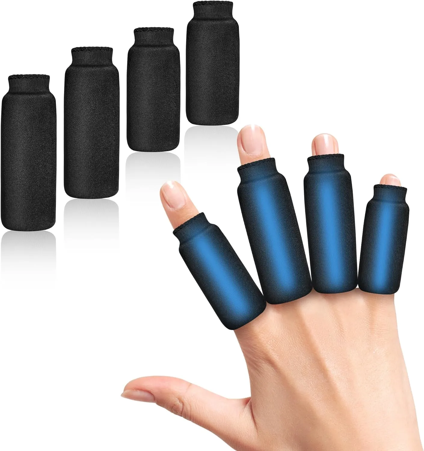 4 Packs Finger Ice Sleeves