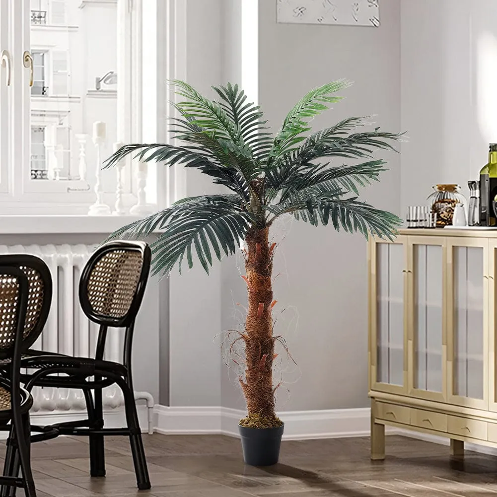 48 inch Artificial Palm Tree with Pot Simulated Plant Decor