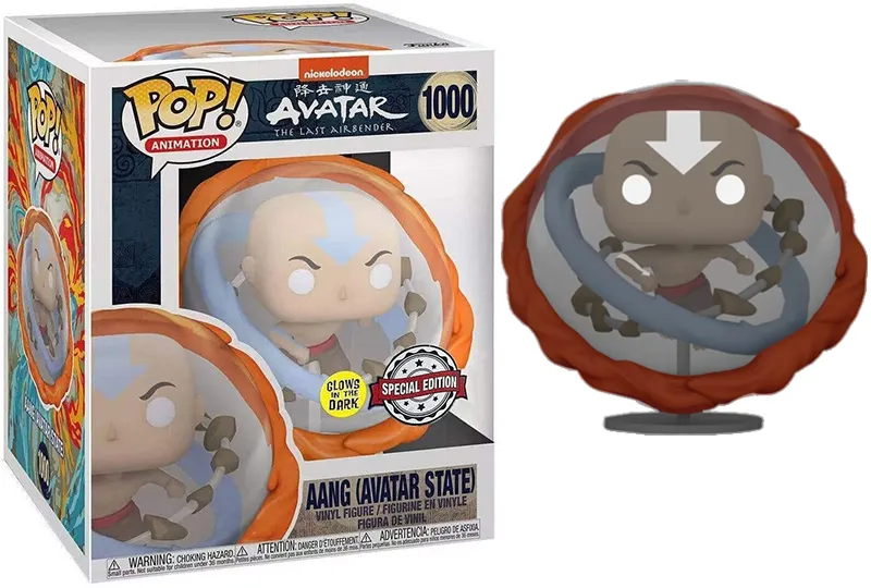 Aang (Glow in the Dark, Avatar State, Avatar, 6-inch) 1000 - Special Edition Exclusive [Damaged: 7.5/10]