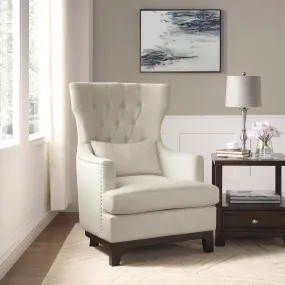 Adriano Collection Beige Accent Chair