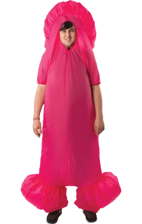 Adult Pink Inflatable Penis Stag Costume