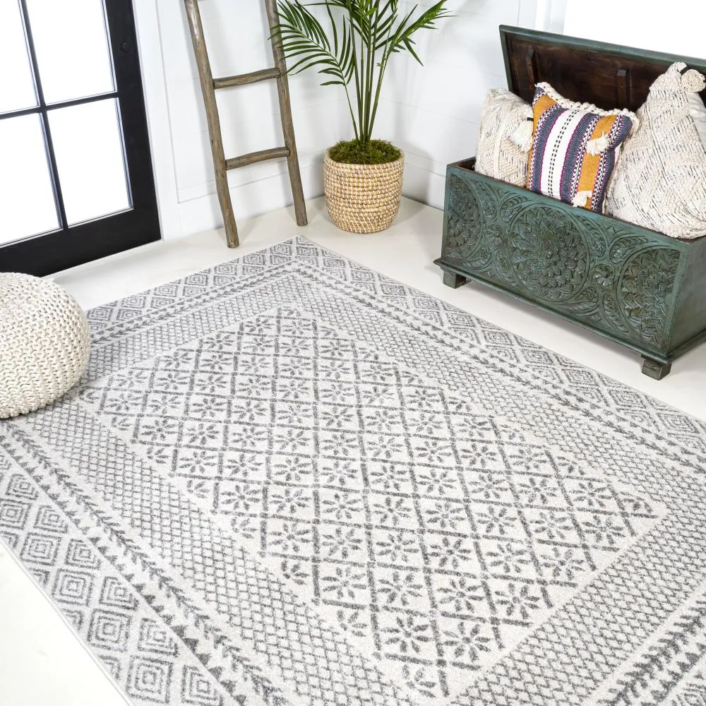 Alban modern Geometric Boho Rug Area Rug