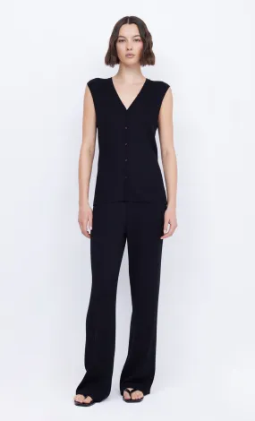 AMALFI VEST - BLACK