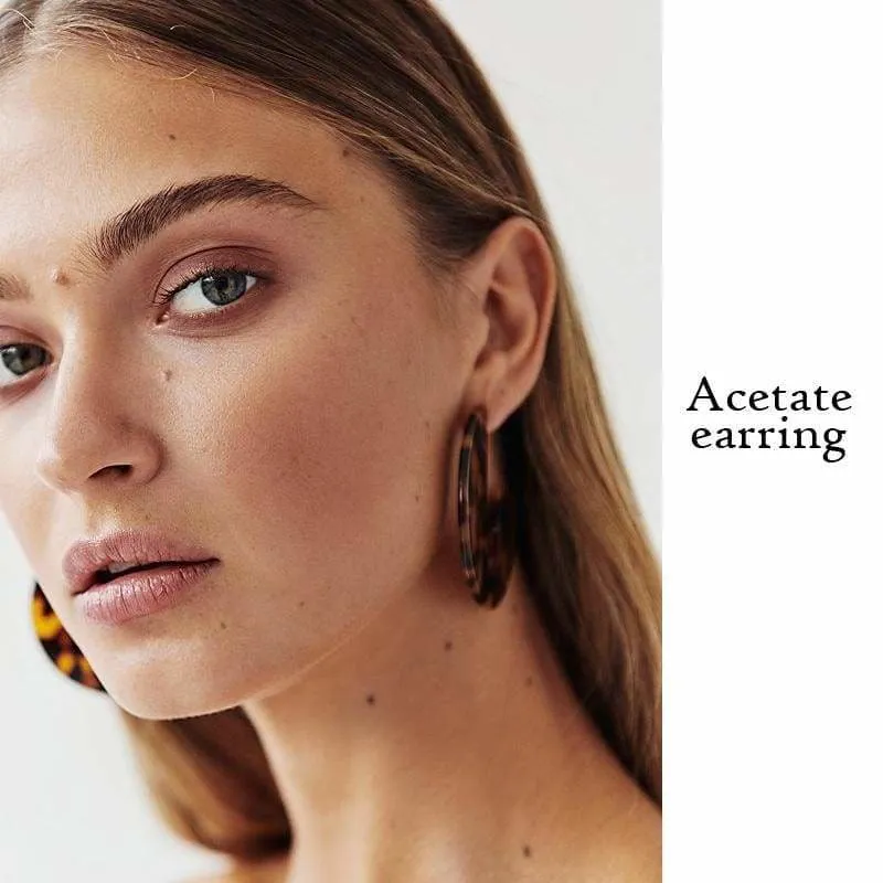 Amazing Resin hoop earrings