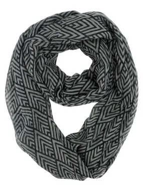 Art Deco Pattern Circle Infinity Scarf