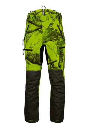 AT4070 - Breatheflex Pro Realtree Chainsaw Trousers Design C/Class 1 - Lime