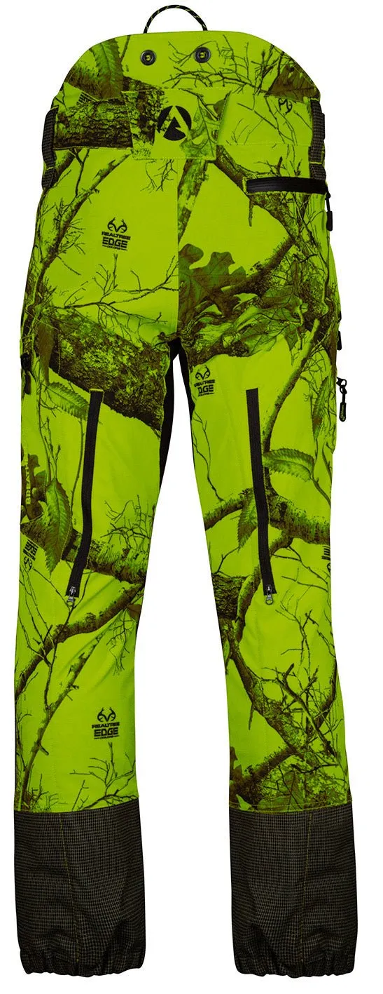 AT4070 - Breatheflex Pro Realtree Chainsaw Trousers Design C/Class 1 - Lime