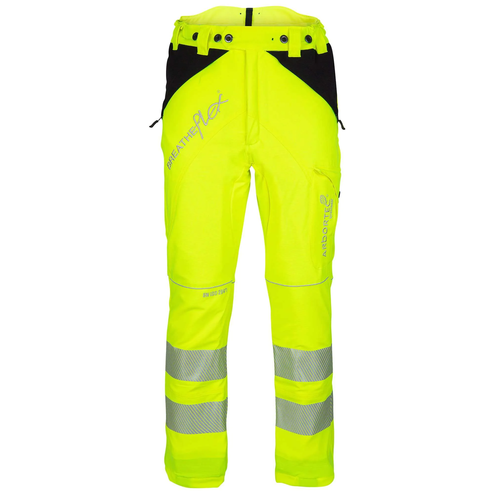 ATHV4050 Breatheflex Chainsaw Trousers Design C Class 1 - Hi-Vis Yellow