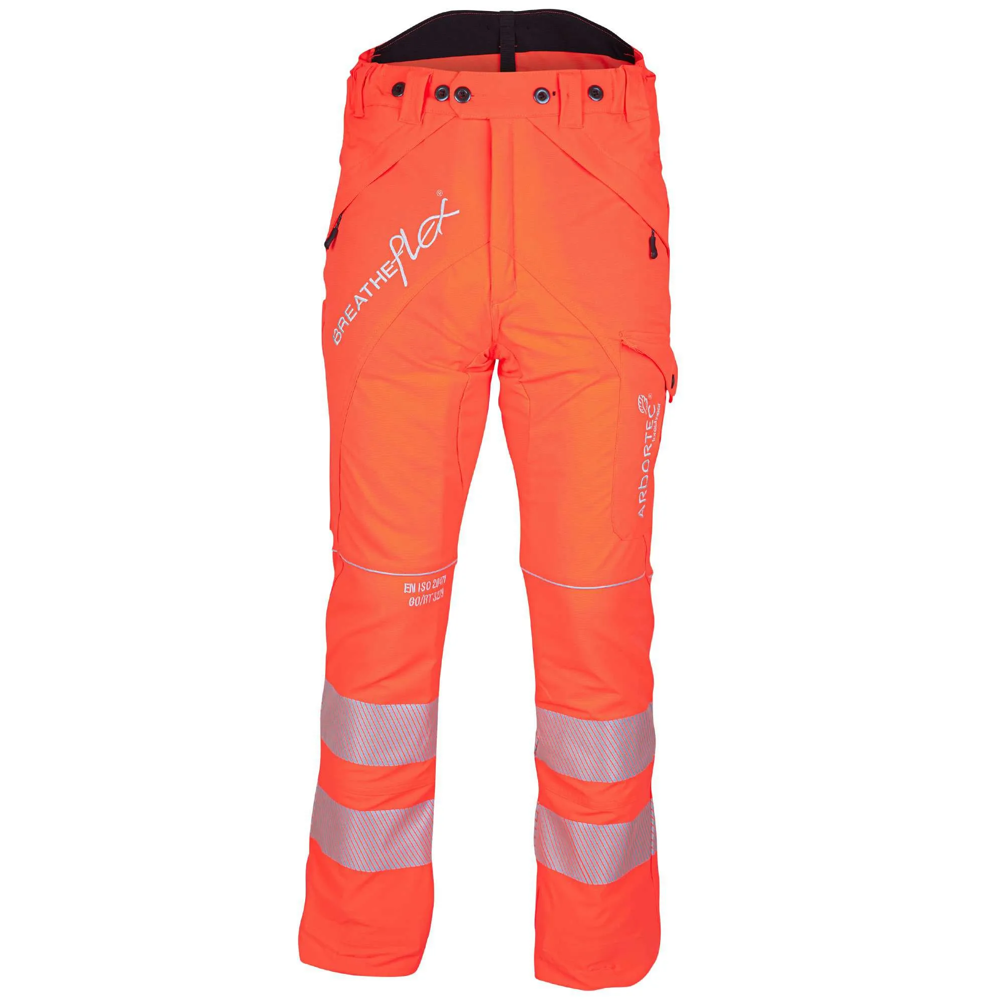 ATHV4050/4040/4035 Breatheflex Chainsaw Trousers Design C Class 1/2/3 - Hi-Vis Orange