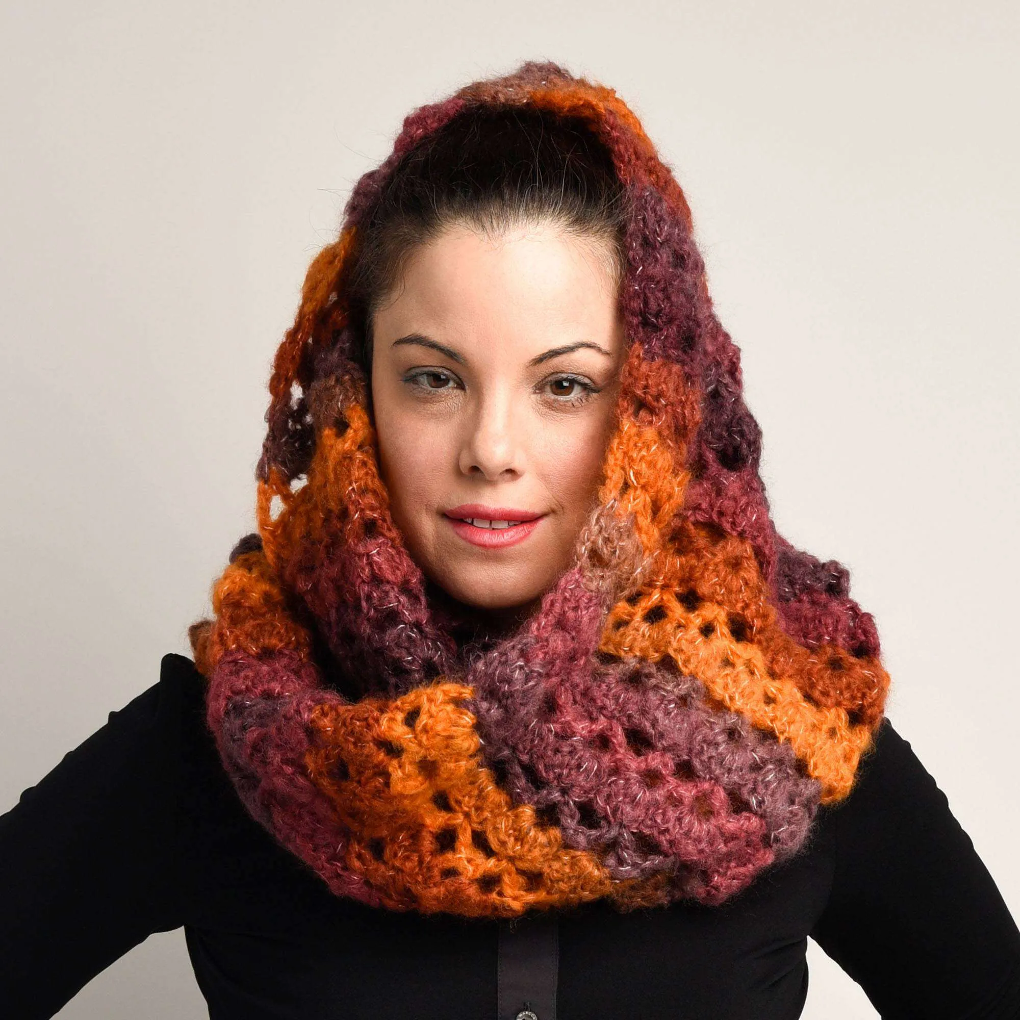 Bernat Lofty Crochet Infinity Scarf