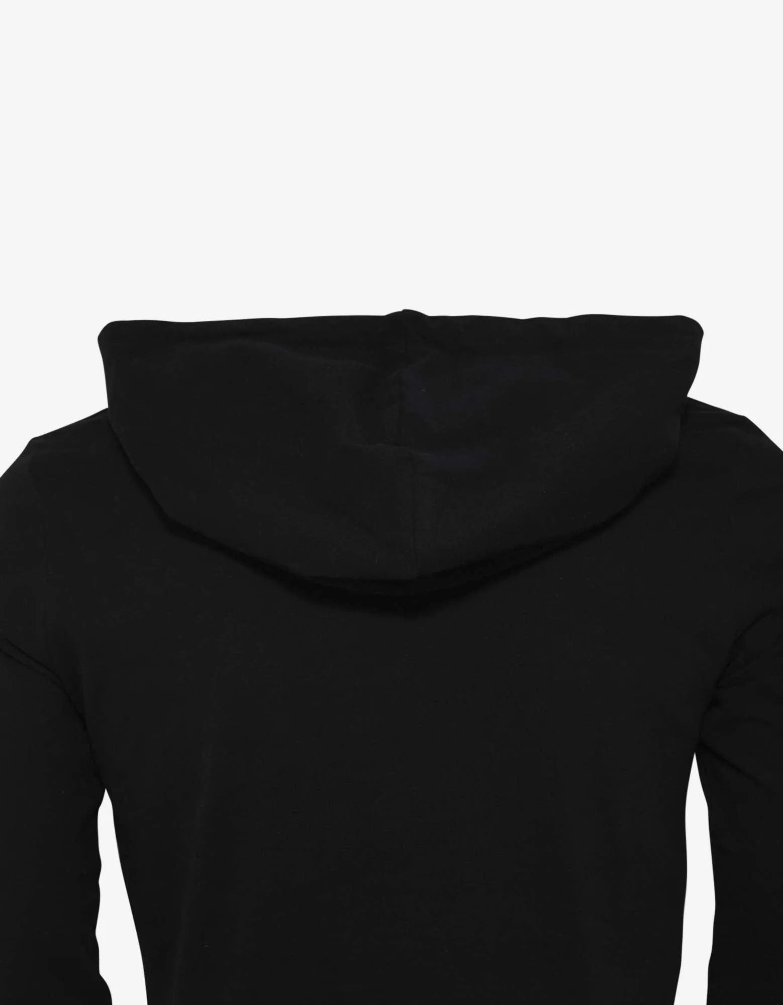 Black Logo Print Hooded T-Shirt -