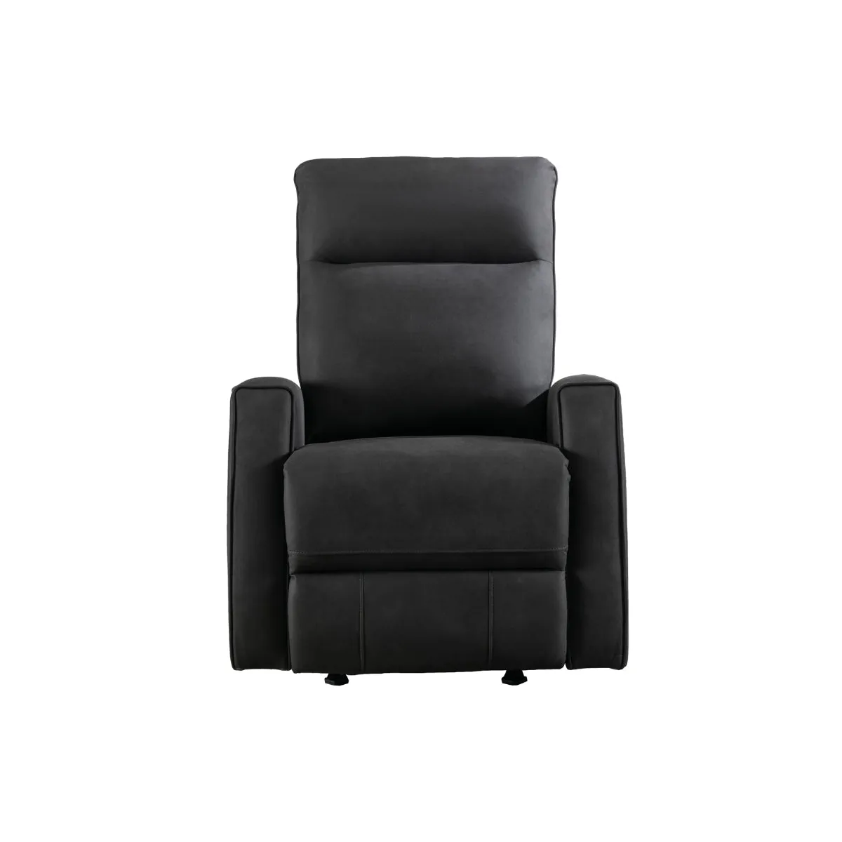 Black Microfiber Power Rocker Recliner with USB Charging Port