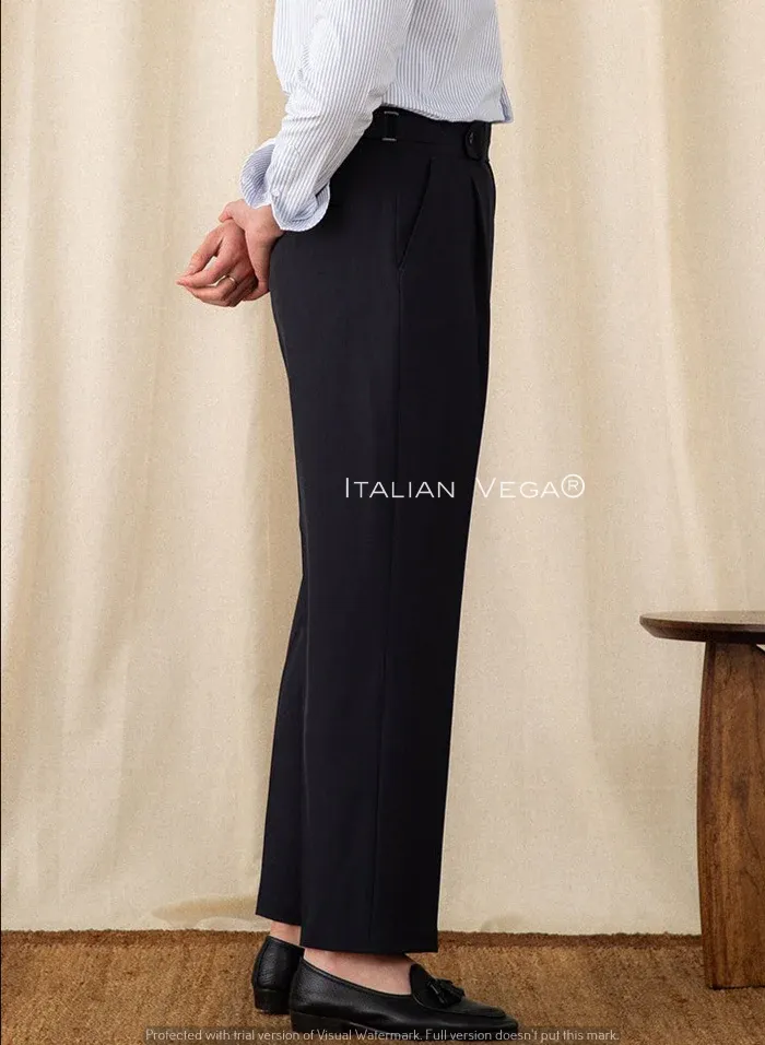 Black Oxford Gurkha Trouser by Italian Vega®