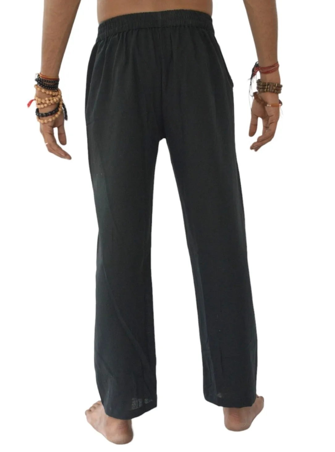 Black Unisex Organic Cotton Free Size Trousers