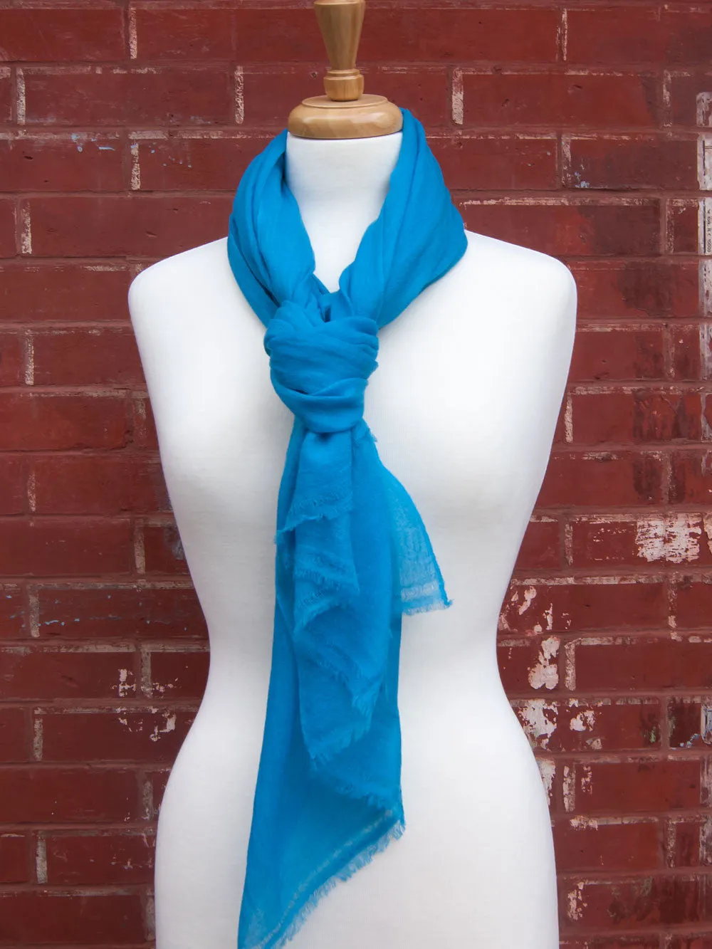 Blue Light Cashmere Scarf