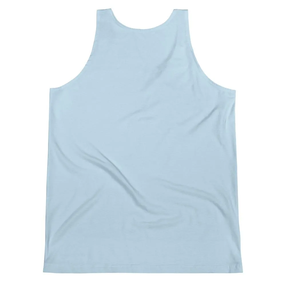 Blue Skull Collar Bone Unisex Tank Top by Robert Bowen