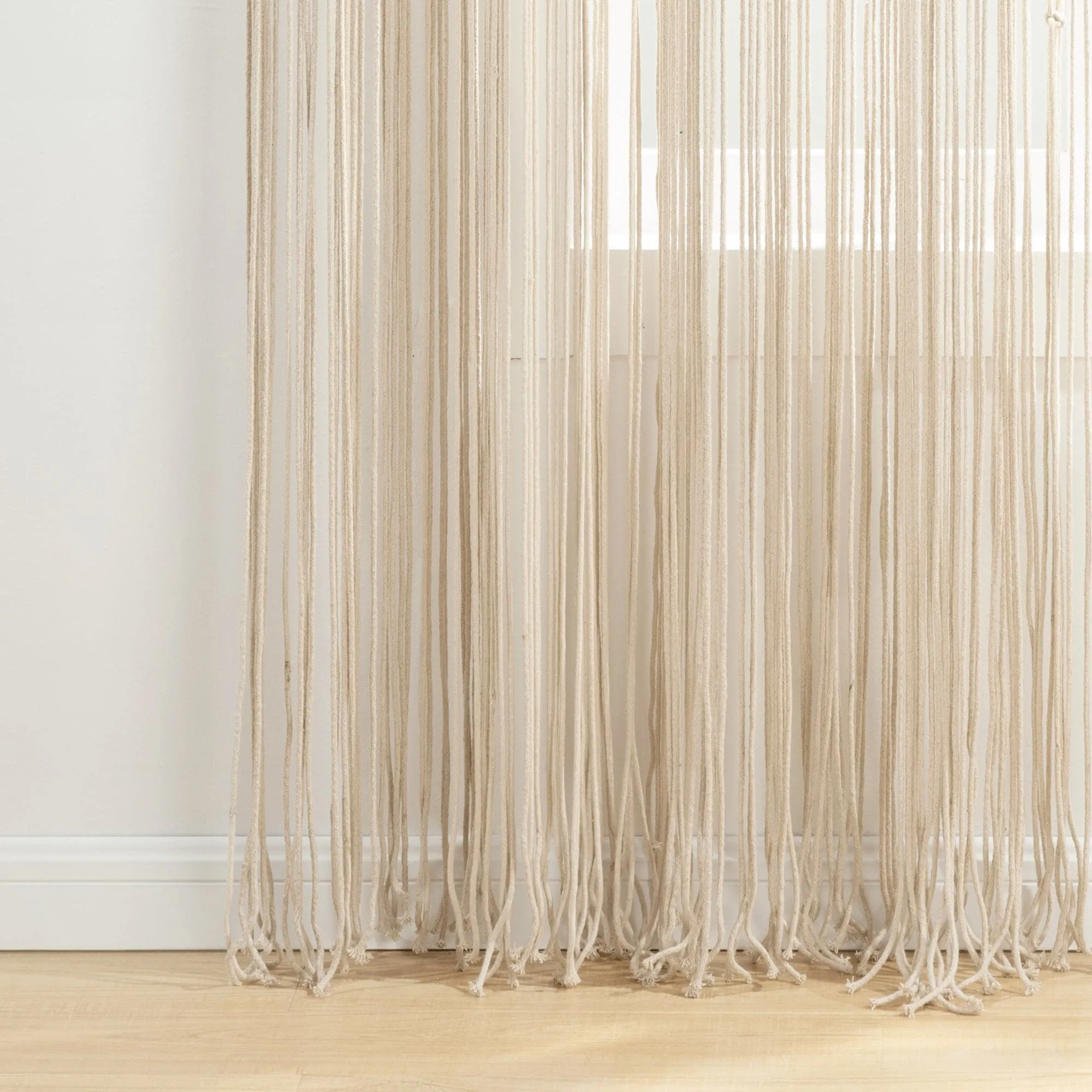 Boho Macrame Leaf Cotton Window Curtain