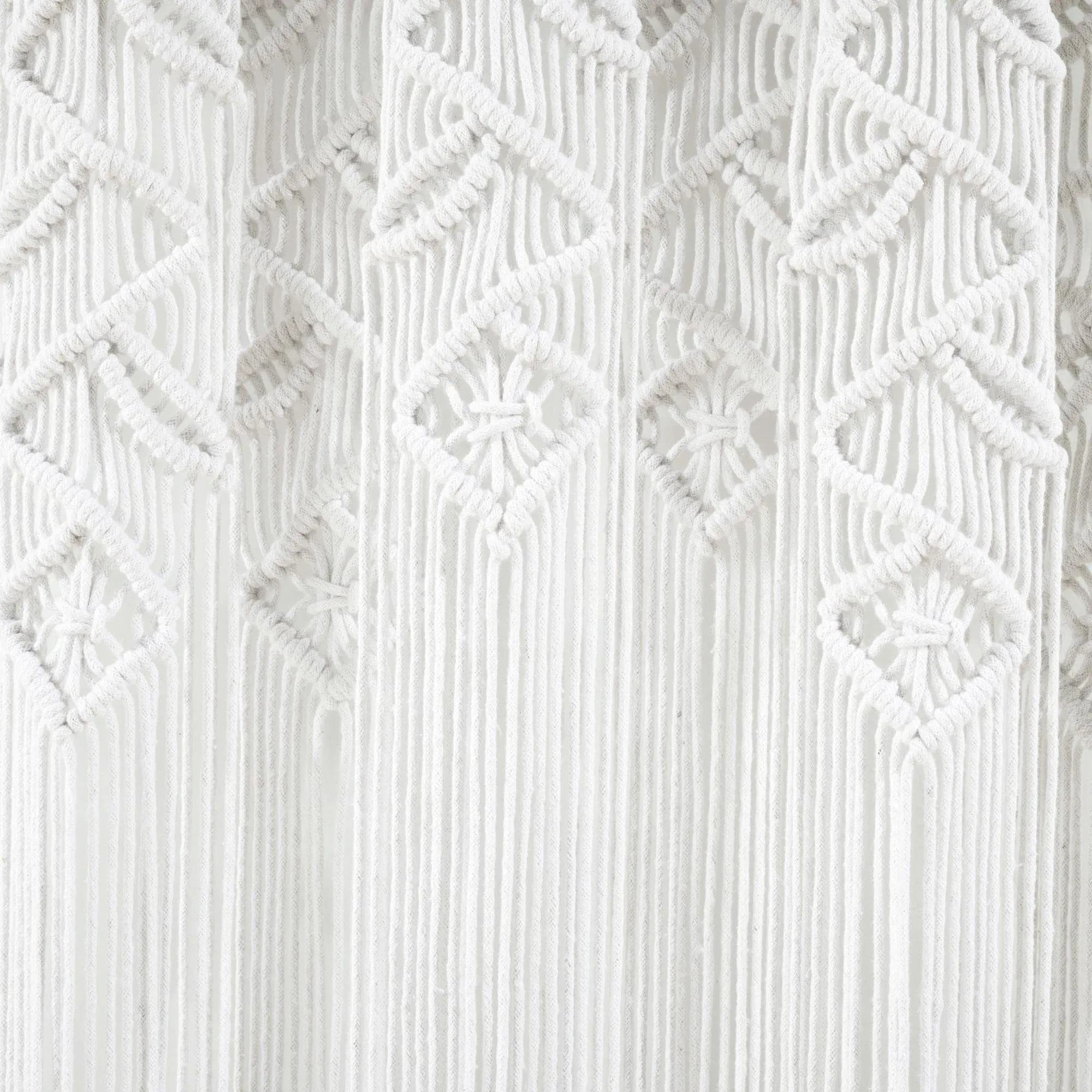 Boho Macrame Leaf Cotton Window Curtain