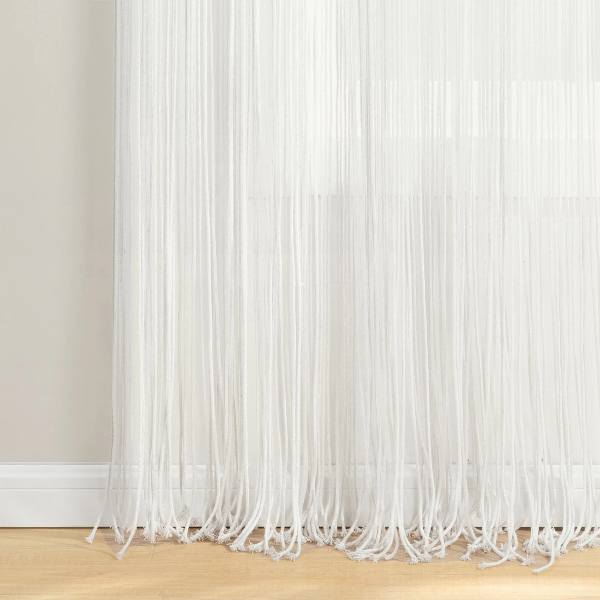 Boho Macrame Leaf Cotton Window Curtain