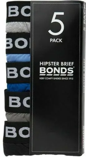 Bonds Mens 20 Pairs Hipster Cotton Underwear Mens Briefs Pairs