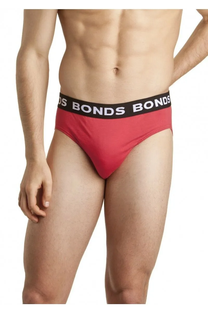 Bonds Mens 5 Pairs Hipster Cotton Underwear Mens Briefs Pairs Black S M L Xl Xxl