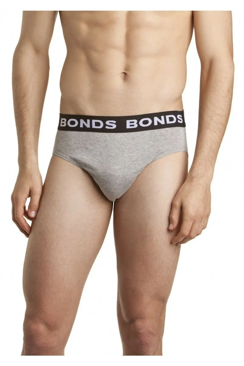 Bonds Mens 5 Pairs Hipster Cotton Underwear Mens Briefs Pairs Black S M L Xl Xxl