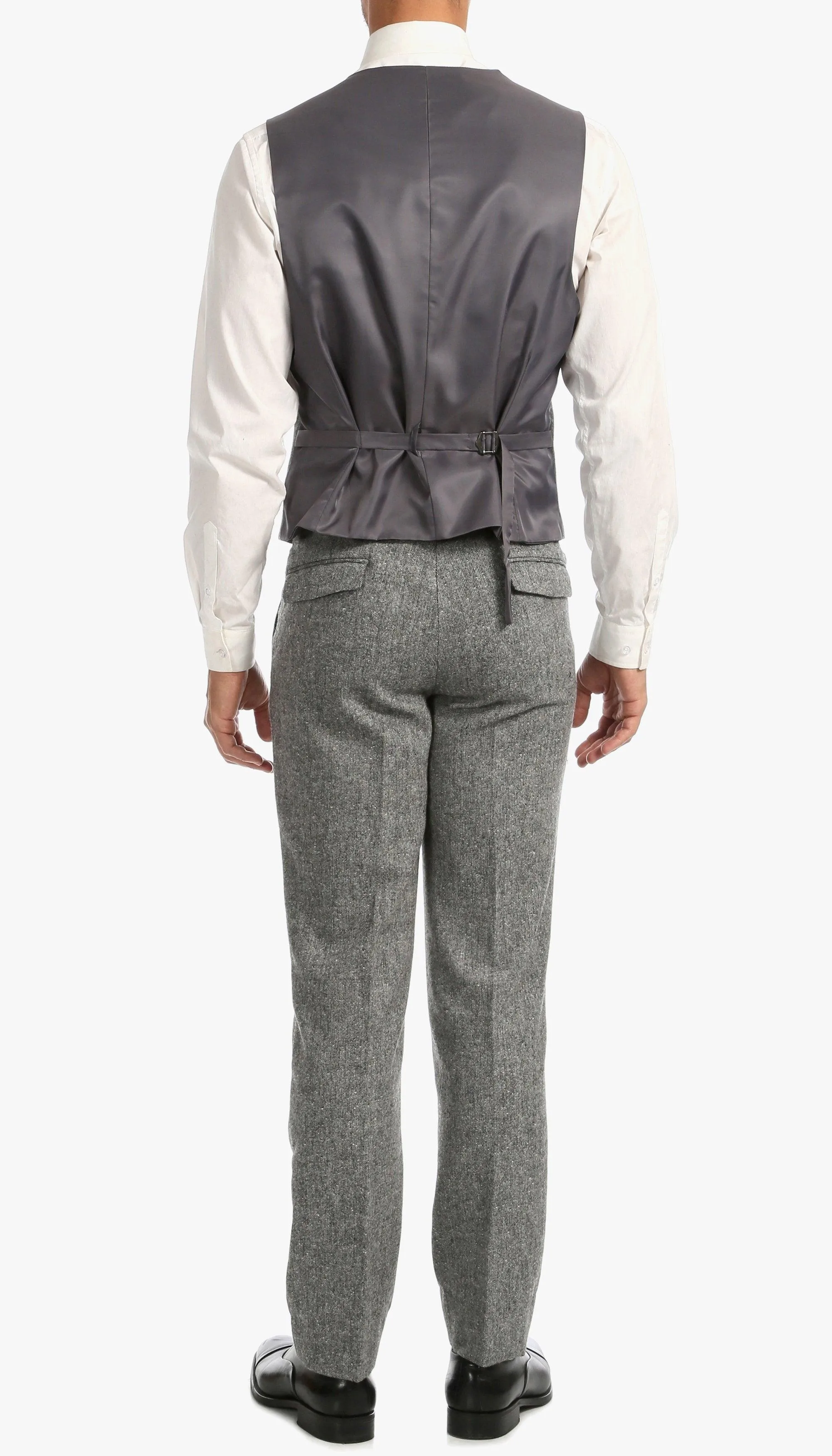 Bradford Grey Slim Fit 3 Piece Tweed Suit