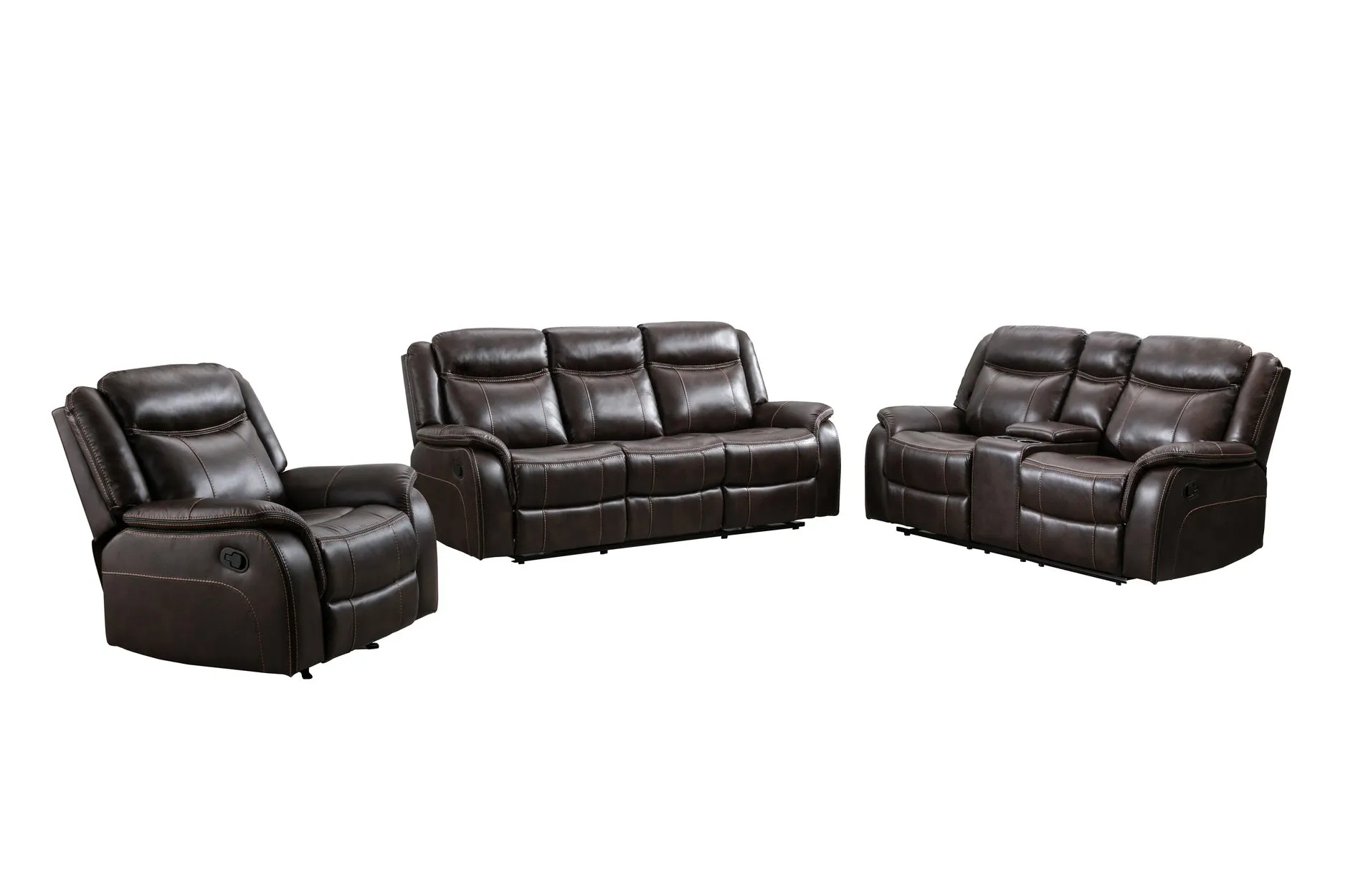 Brown Paxton Reclining Living Set