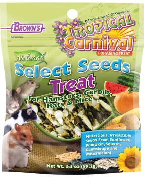 Brown's Tropical Carnival Natural Select Seeds Small Animal Treats 3.5 oz