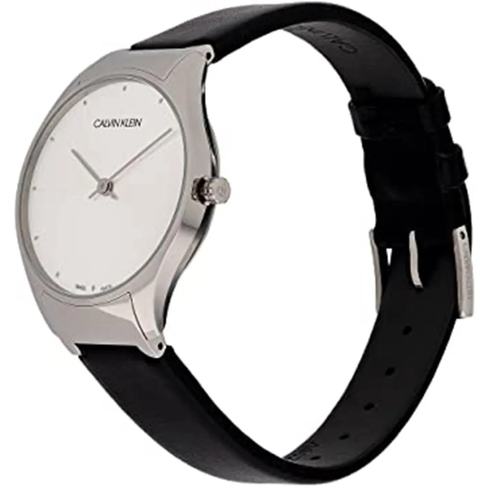 Calvin Klein Watch Classic 24MM Silver Leather K4D231C6