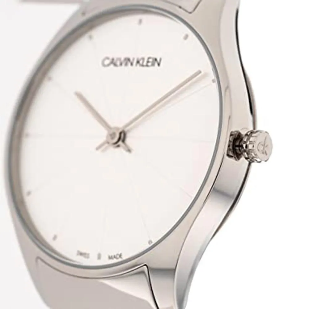 Calvin Klein Watch Classic 24MM Silver Leather K4D231C6