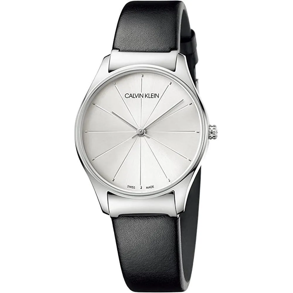 Calvin Klein Watch Classic 24MM Silver Leather K4D231C6