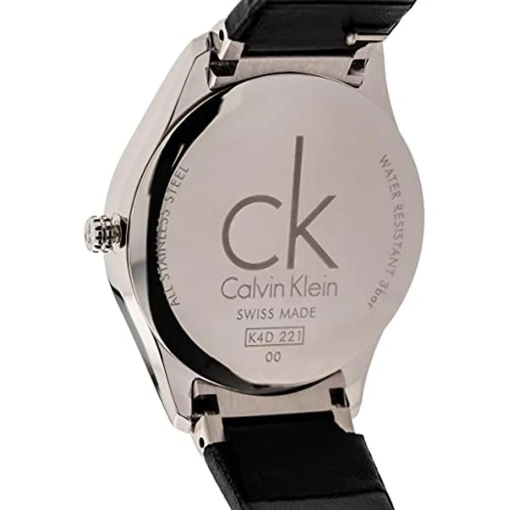 Calvin Klein Watch Classic 24MM Silver Leather K4D231C6