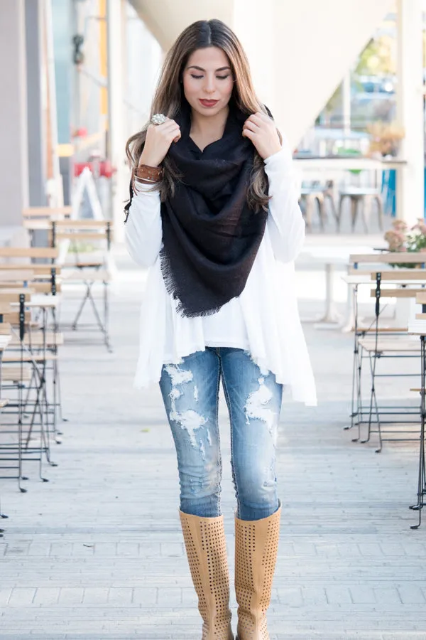 Cashmere Blend Blanket Scarf