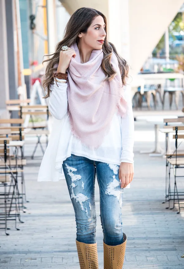 Cashmere Blend Blanket Scarf