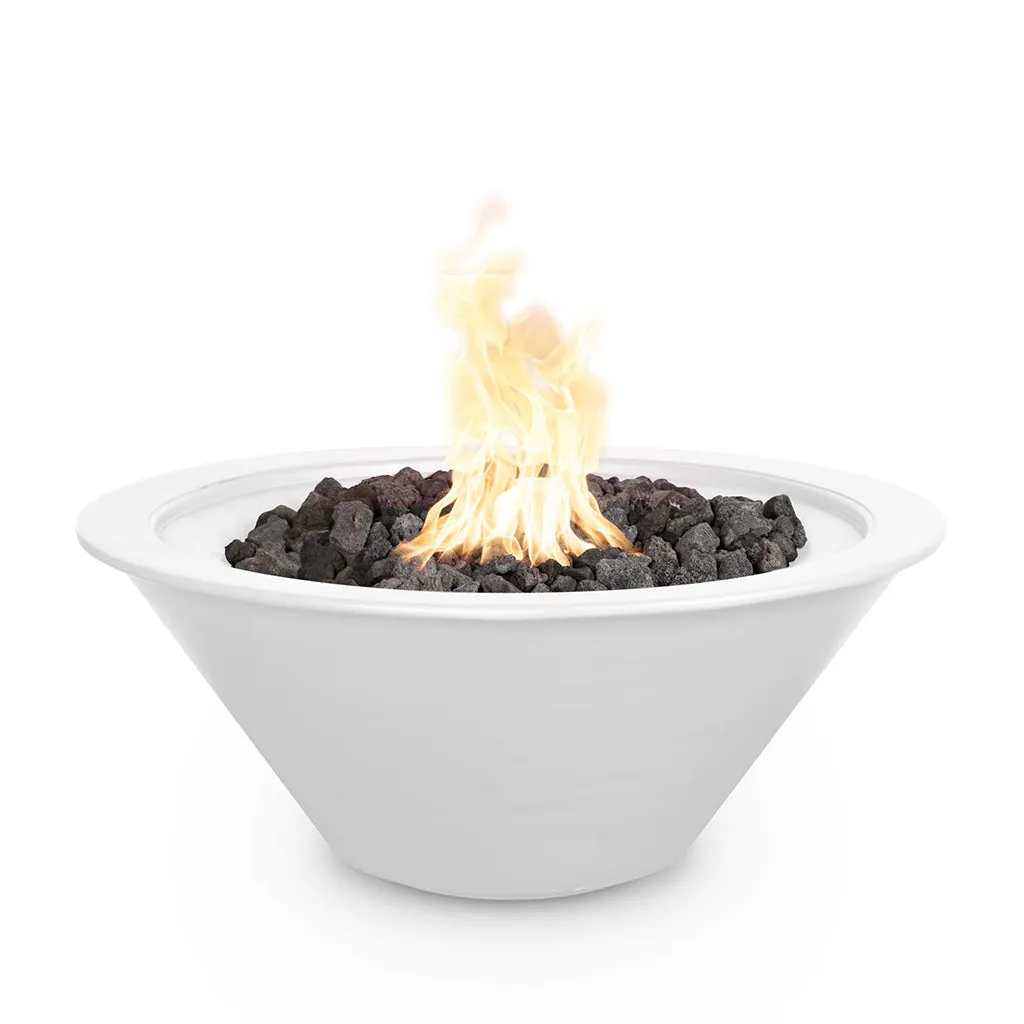 Cazo 36" Round Fire Bowl, Powder Coated Metal - Fire Feature