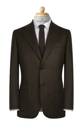 Classic Brown Flannel Suit - Vitale Barberis Canonico