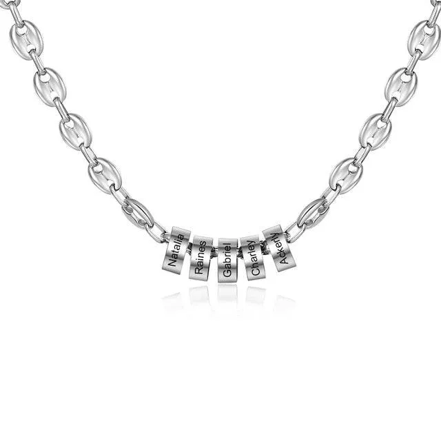 Classic Stainless Steel Bean Chain