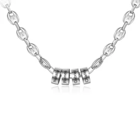 Classic Stainless Steel Bean Chain