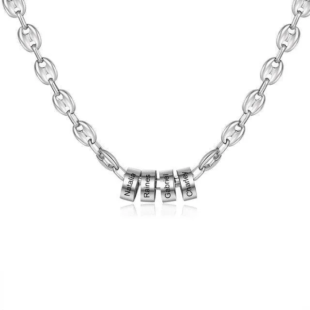 Classic Stainless Steel Bean Chain